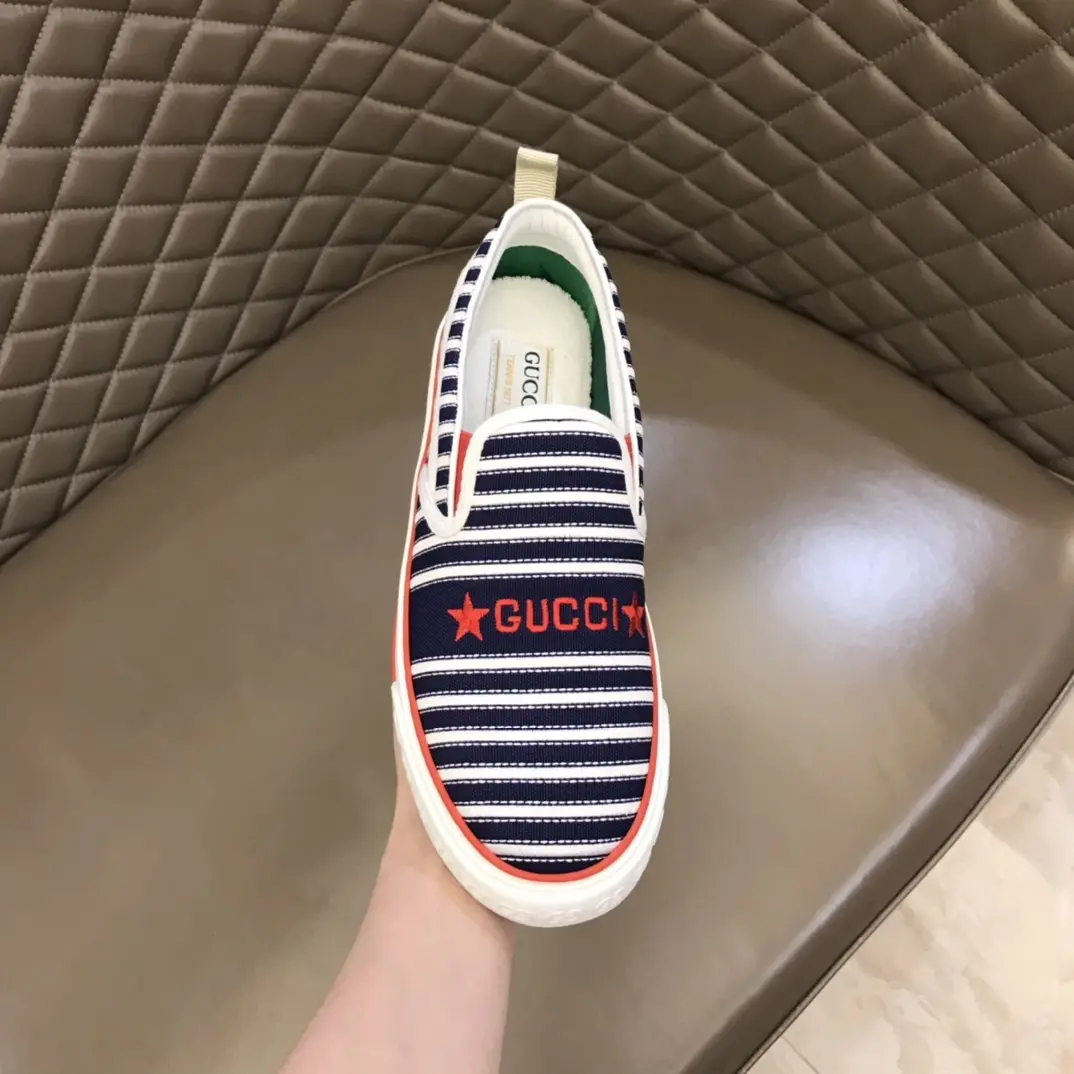 Gucci Tennis 1977 Striped Slip-On Shoes –  Gucci Replica with High Quality Craftsmanship Reliable 876