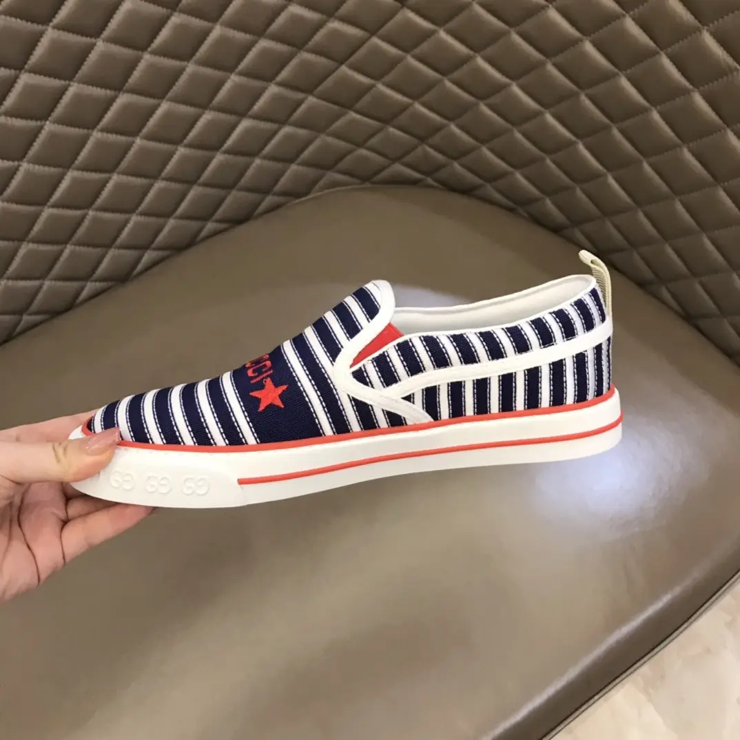 Gucci Tennis 1977 Striped Slip-On Shoes –  Gucci Replica with High Quality Craftsmanship Reliable 876