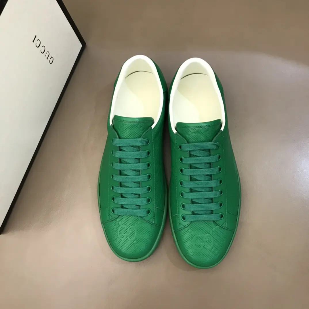 Gucci Women’s Green GG Pattern Ace Sneakers – Early Fall 2020 Collection, High Quality Replica Shoes, Gucci Replica, Size 5-8. DailyWear 873