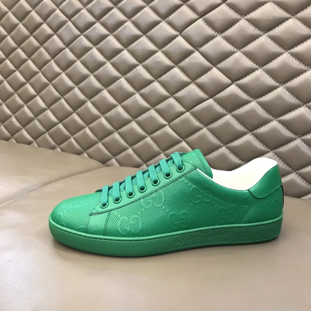 Gucci Women’s Green GG Pattern Ace Sneakers – Early Fall 2020 Collection, High Quality Replica Shoes, Gucci Replica, Size 5-8. DailyWear 873