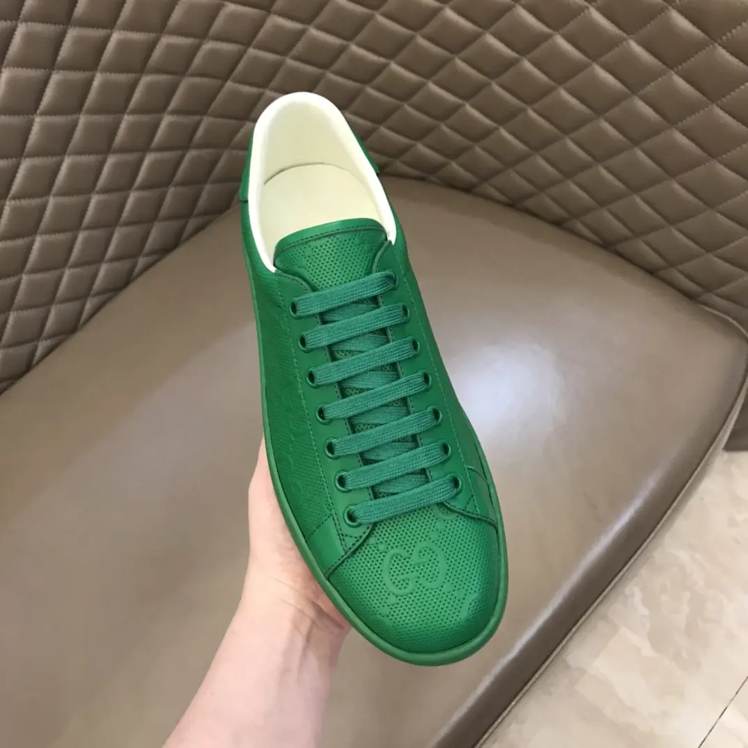Gucci Women’s Green GG Pattern Ace Sneakers – Early Fall 2020 Collection, High Quality Replica Shoes, Gucci Replica, Size 5-8. DailyWear 873
