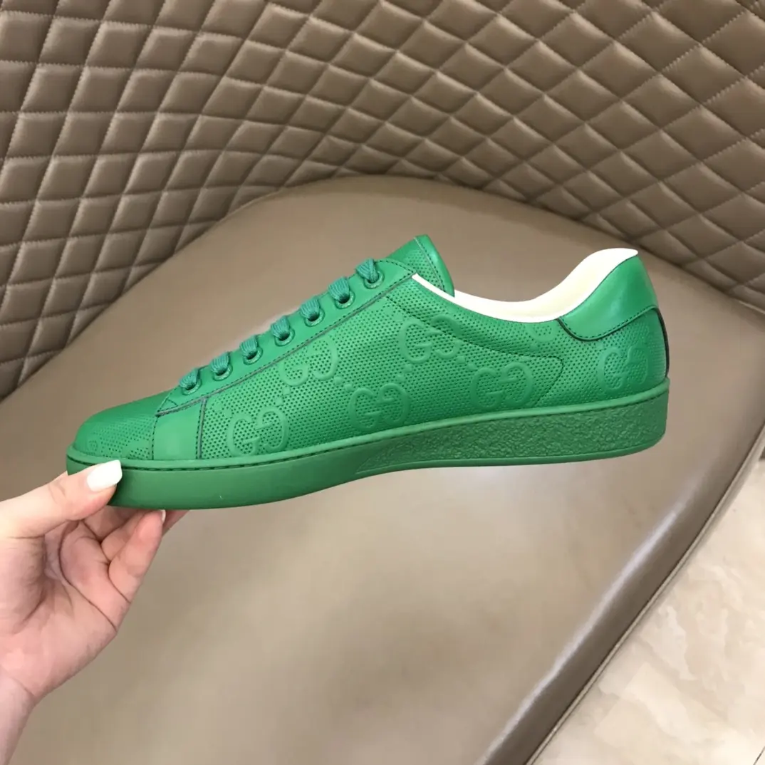 Gucci Women’s Green GG Pattern Ace Sneakers – Early Fall 2020 Collection, High Quality Replica Shoes, Gucci Replica, Size 5-8. DailyWear 873