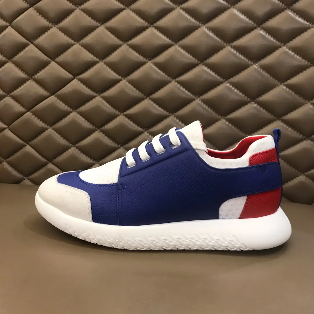 HERMES  Sneakers Blue White Leather – Replica Hermes & Rep Shoes Collection Snug 87