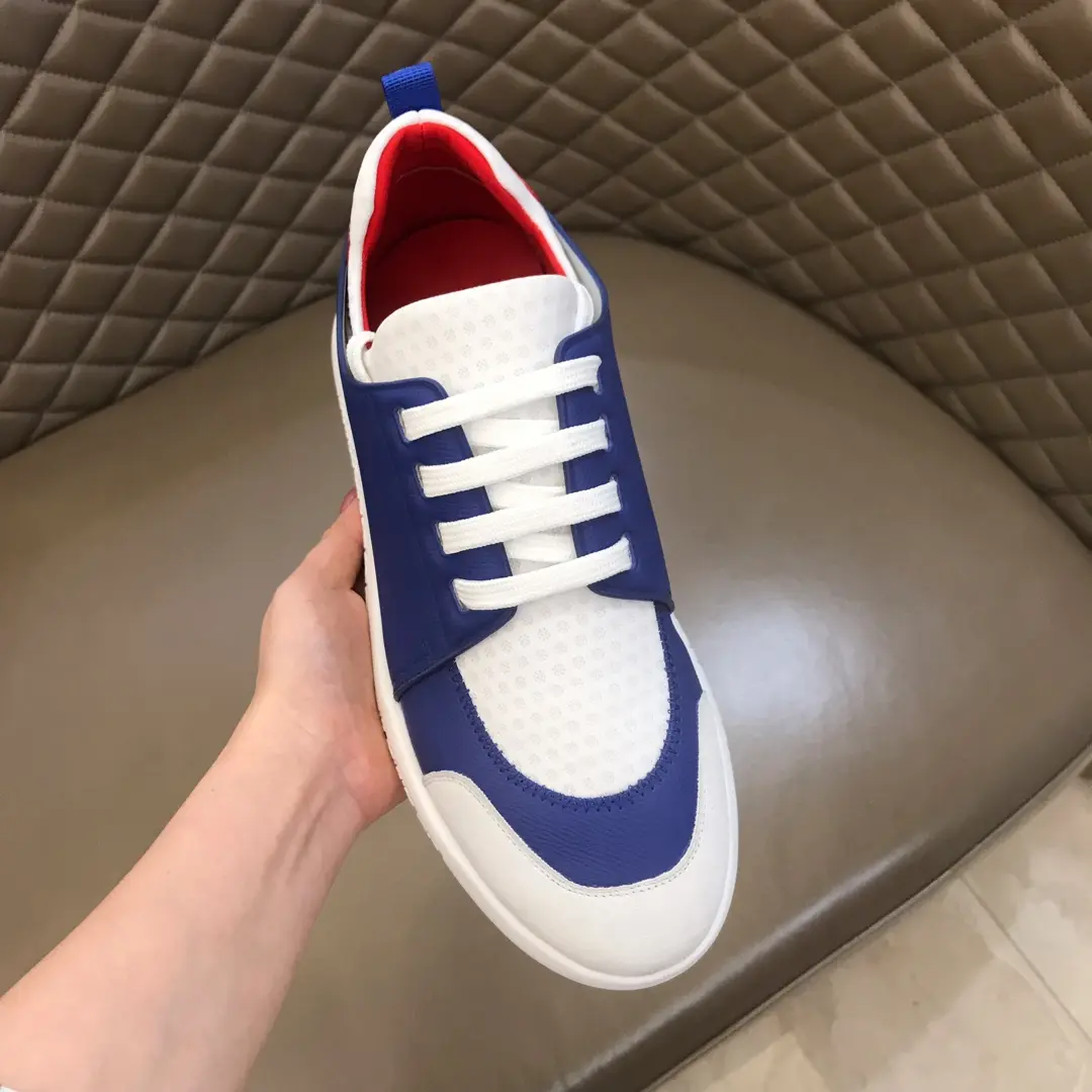 HERMES  Sneakers Blue White Leather – Replica Hermes & Rep Shoes Collection Snug 87