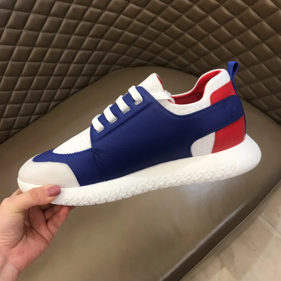 HERMES  Sneakers Blue White Leather – Replica Hermes & Rep Shoes Collection Snug 87