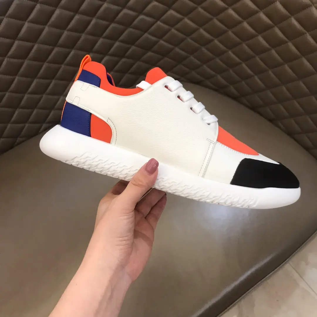 TimelessDesign HERMES  Sneakers Orange White Black – Replica Hermes & Rep Shoes Collection 86