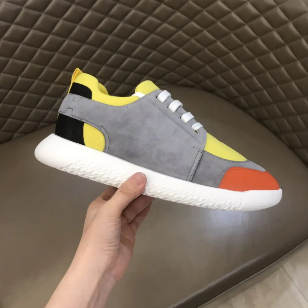 Minimalist Hermes  Sneakers Yellow Grey Orange – Replica Hermes & High-Quality Rep Shoes 99