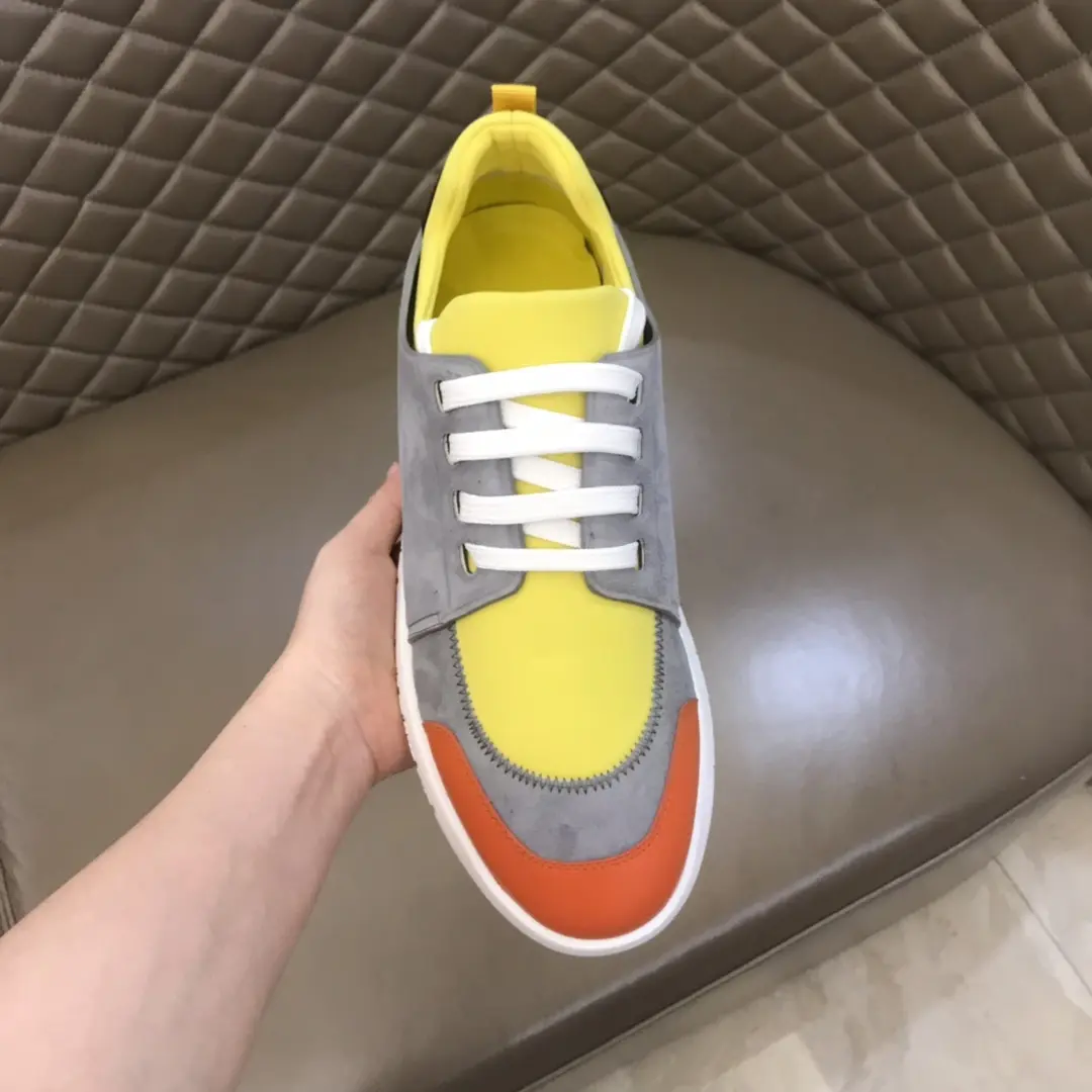 Minimalist Hermes  Sneakers Yellow Grey Orange – Replica Hermes & High-Quality Rep Shoes 99