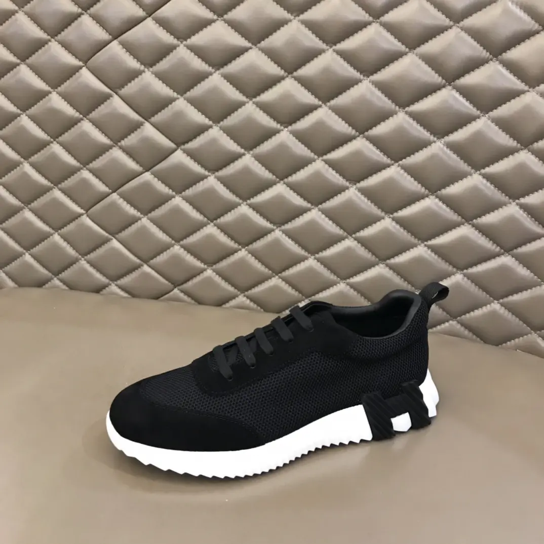 Hermès Crew  Sneakers, Black, Lace-Up – Premium Replica Hermes Shoes Edition Bold 69