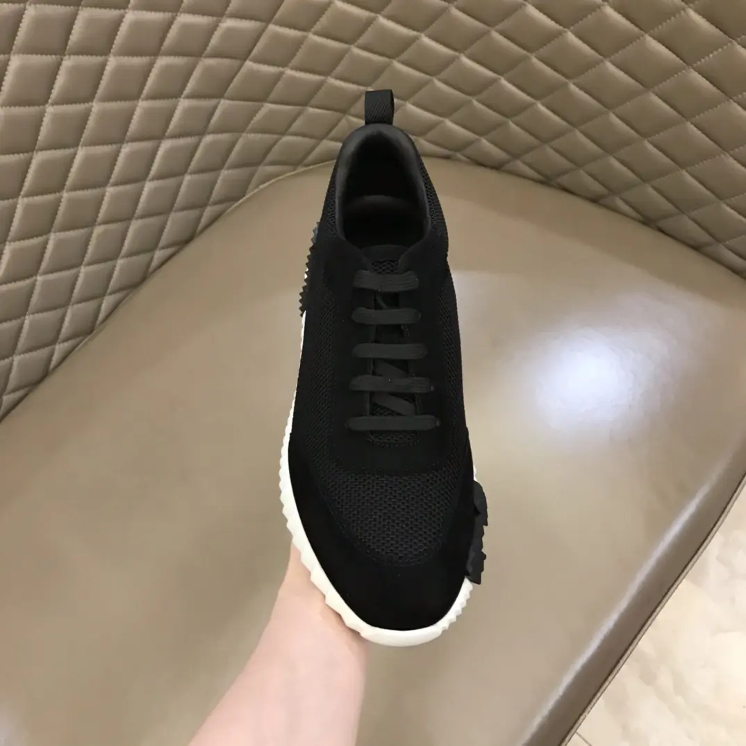 Hermès Crew  Sneakers, Black, Lace-Up – Premium Replica Hermes Shoes Edition Bold 69