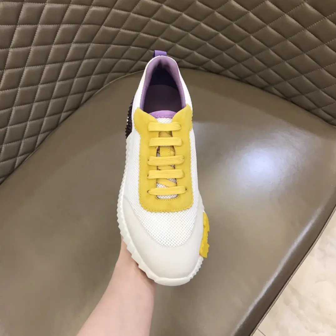 AllSeason Hermès Crew  Sneakers White Yellow – Premium Rep Shoes & Replica Hermes Footwear 68