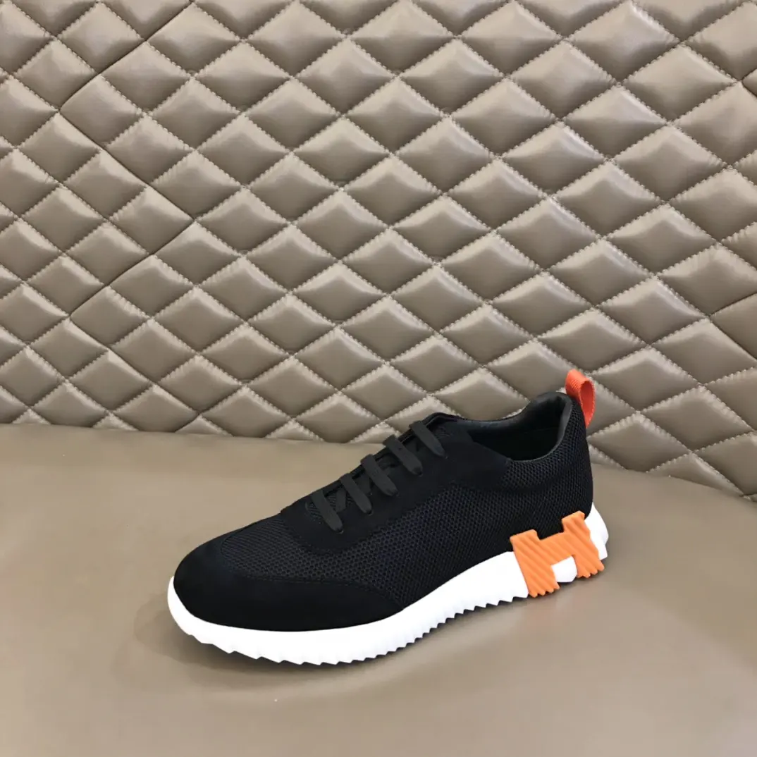 Soft Hermès Crew Sneaker, Black,  Style with Replica Hermes Shoes Design 73