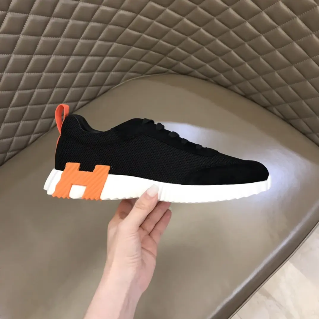 Soft Hermès Crew Sneaker, Black,  Style with Replica Hermes Shoes Design 73
