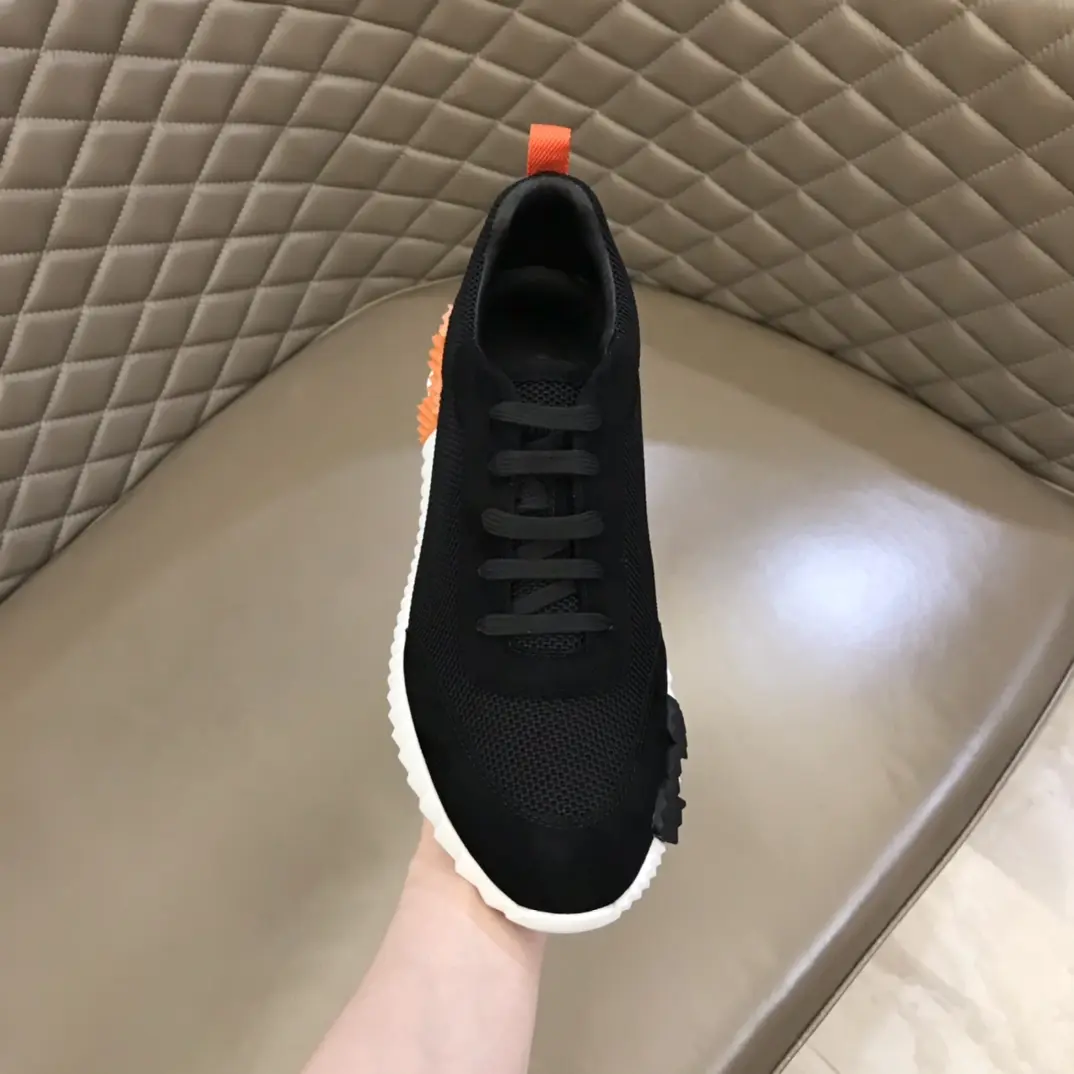 Soft Hermès Crew Sneaker, Black,  Style with Replica Hermes Shoes Design 73
