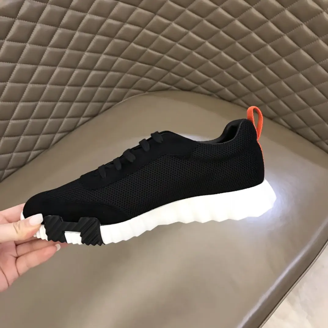 Soft Hermès Crew Sneaker, Black,  Style with Replica Hermes Shoes Design 73