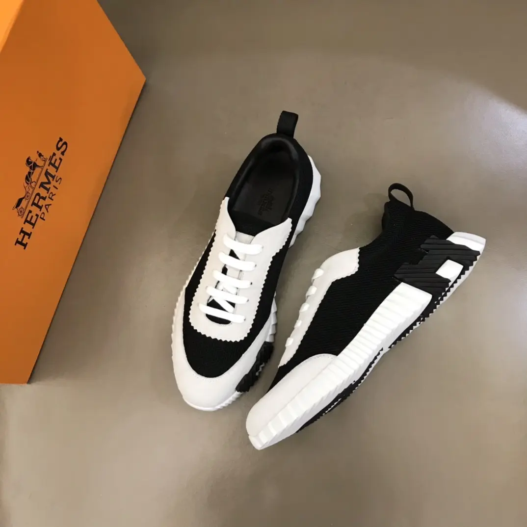 SportInspired Hermès Crew Sneakers, Black White, Lace-Up –  Rep Shoes & Replica Hermes Footwear 72