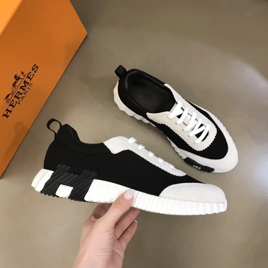 SportInspired Hermès Crew Sneakers, Black White, Lace-Up –  Rep Shoes & Replica Hermes Footwear 72