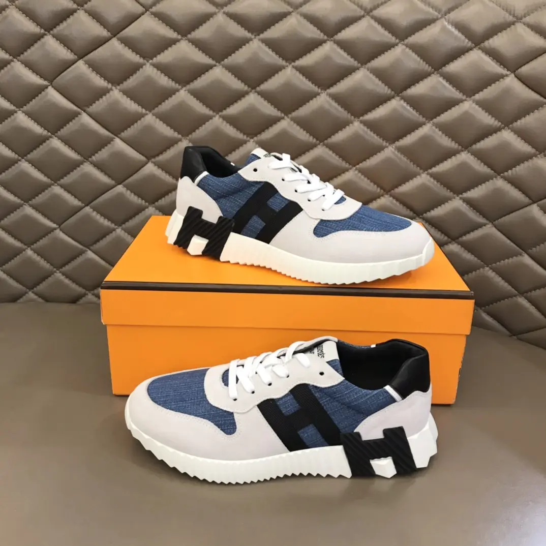 Hermès Crew Sneakers Blue White Style – Replica Hermes Shoes & Rep Footwear Youthful 77