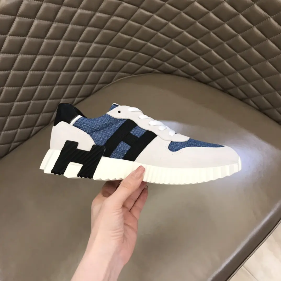 Hermès Crew Sneakers Blue White Style – Replica Hermes Shoes & Rep Footwear Youthful 77