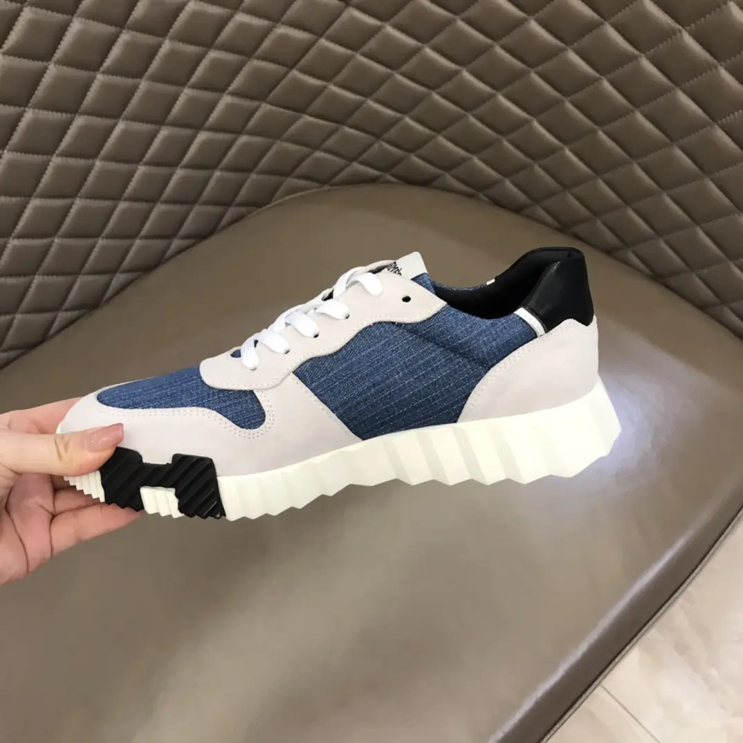 Hermès Crew Sneakers Blue White Style – Replica Hermes Shoes & Rep Footwear Youthful 77