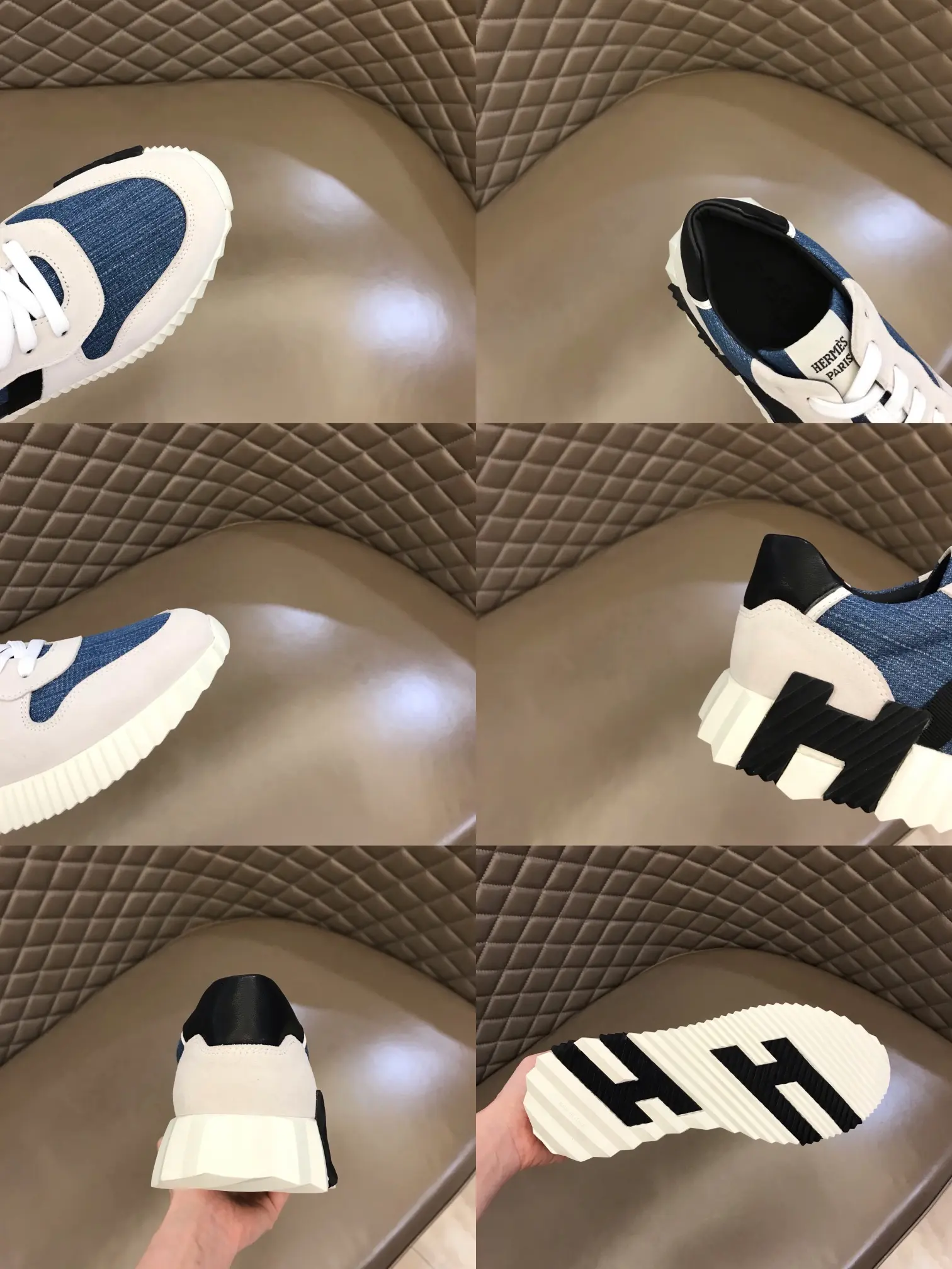 Hermès Crew Sneakers Blue White Style – Replica Hermes Shoes & Rep Footwear Youthful 77