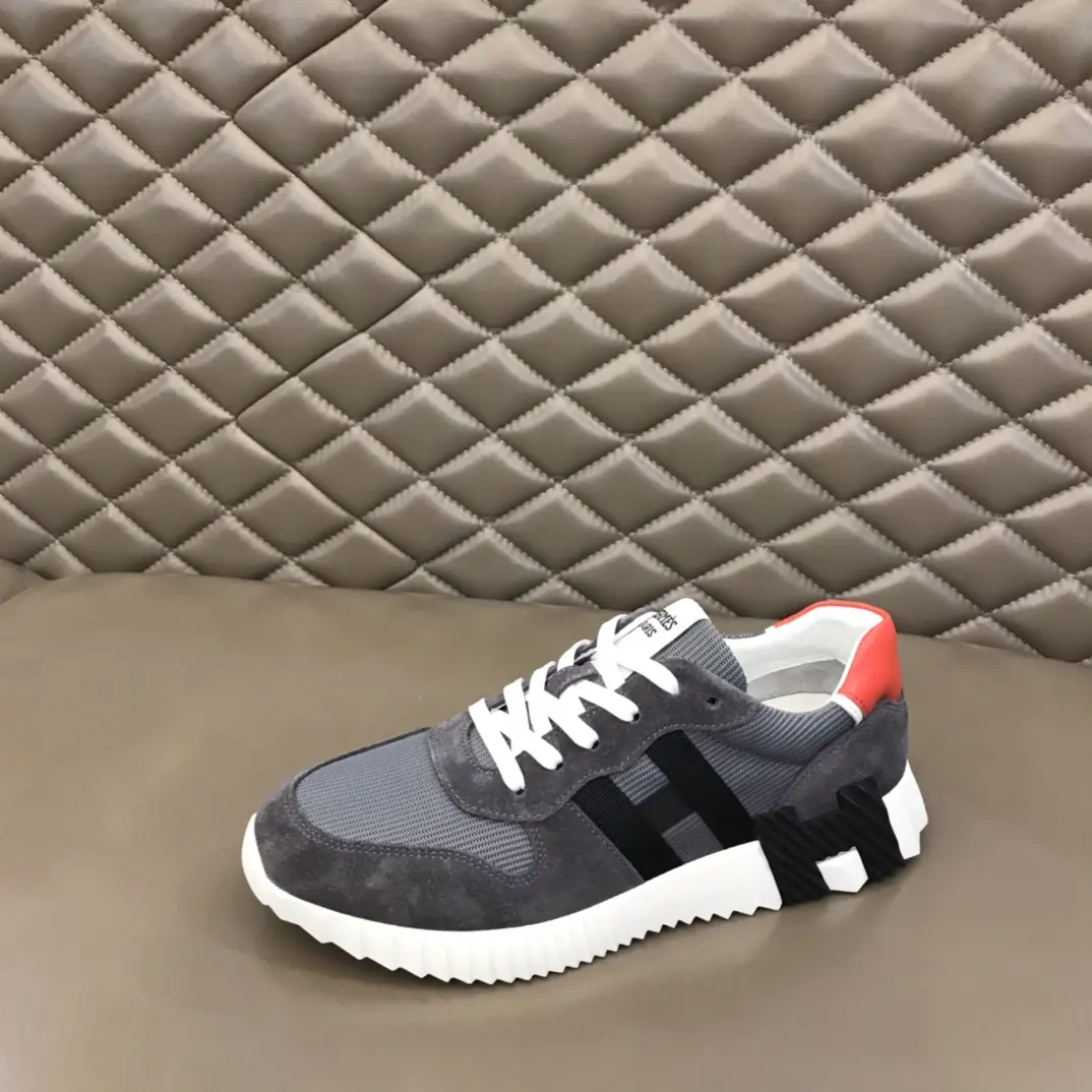 Functional Hermès Crew Sneakers, Grey,  Style with Replica Hermes Shoes Design 81