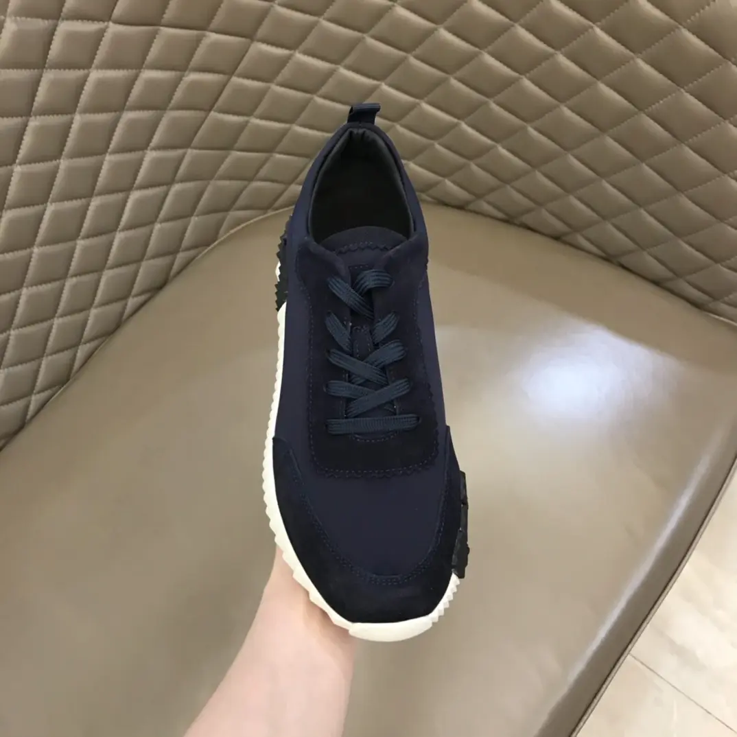 Hermès Crew Sneakers, Navy,  Style with Replica Hermes Shoes Design GoodFit 74