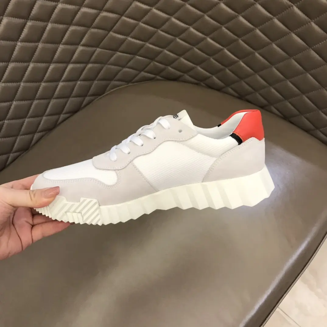 Hermès Crew Sneakers White Red Trim –  Rep Shoes & Replica Hermes Footwear TopPick 89