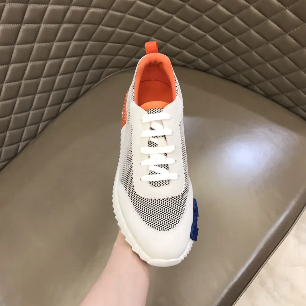 Hermès Crew Sneakers White Orange Style –  Replica Hermes & Rep Shoes Youthful 67