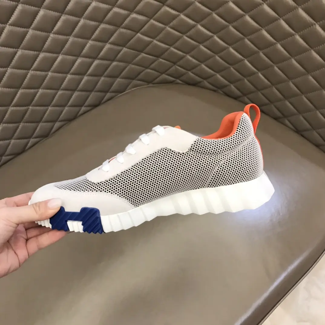 Hermès Crew Sneakers White Orange Style –  Replica Hermes & Rep Shoes Youthful 67