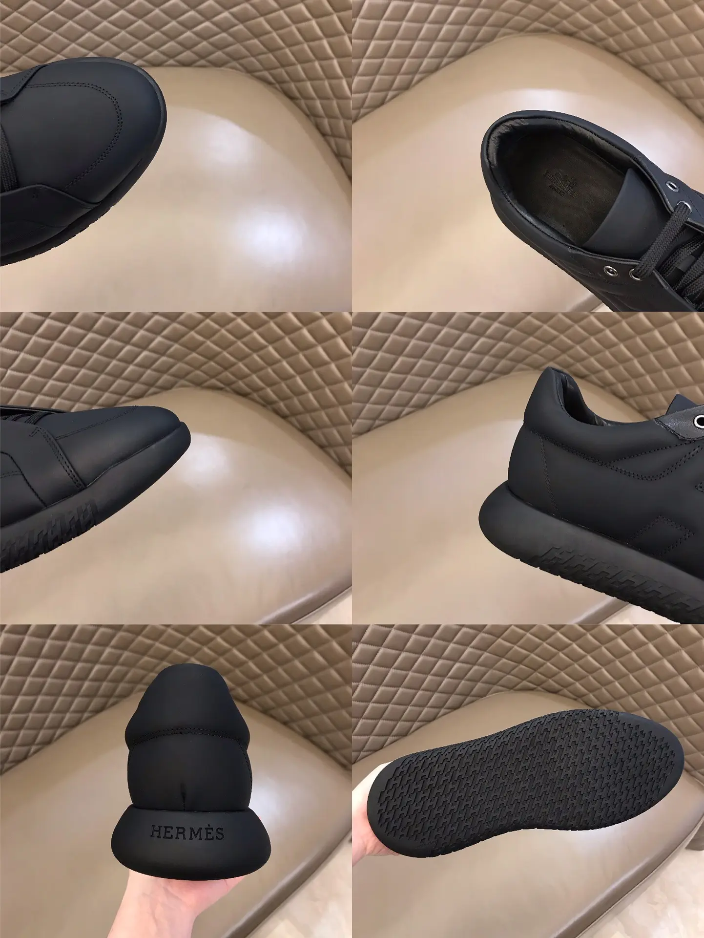 SmartChoice Hermès H 2020 Black  Sneakers – Replica Hermes Shoes Edition 88