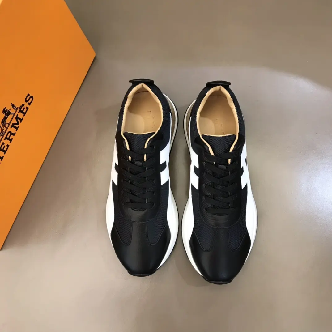 EasyCare Hermès H 2021 Colorblock Sneakers, Black White – Replica Hermes Edition 101