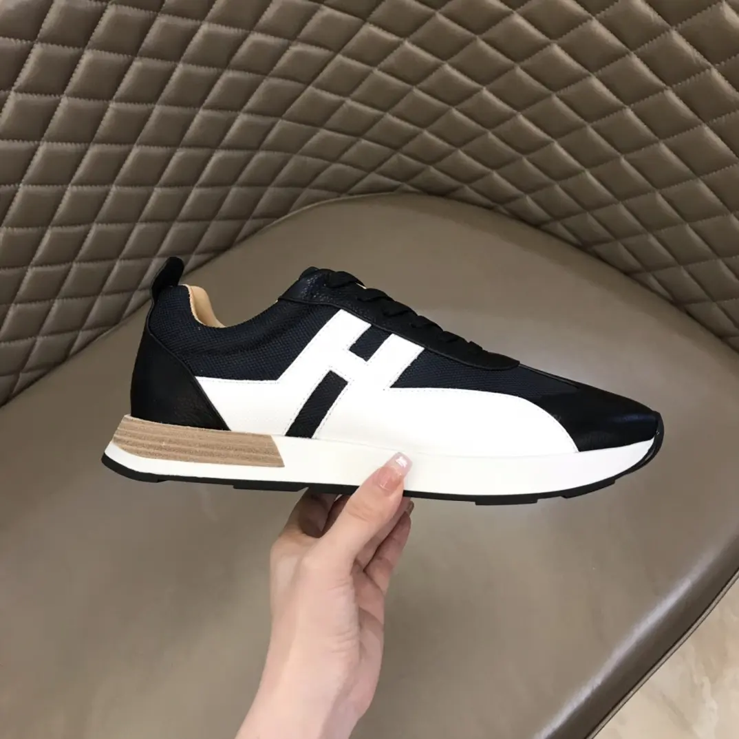 EasyCare Hermès H 2021 Colorblock Sneakers, Black White – Replica Hermes Edition 101