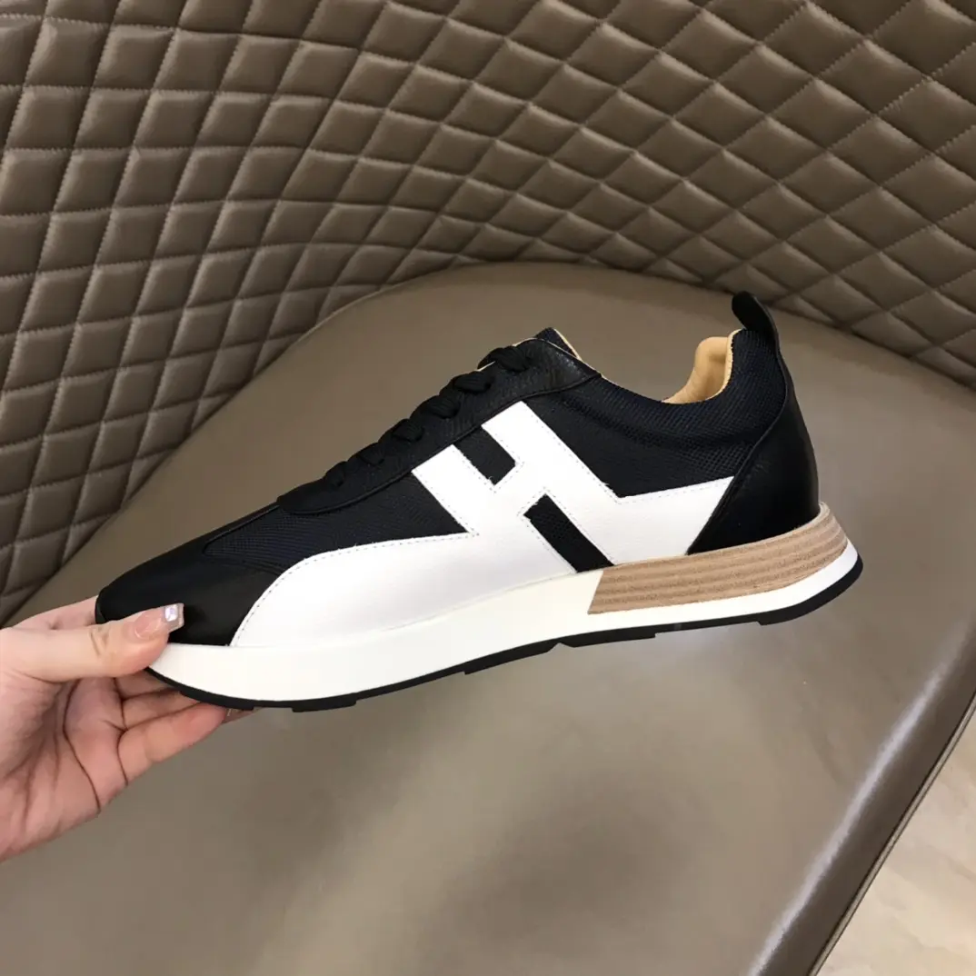 EasyCare Hermès H 2021 Colorblock Sneakers, Black White – Replica Hermes Edition 101