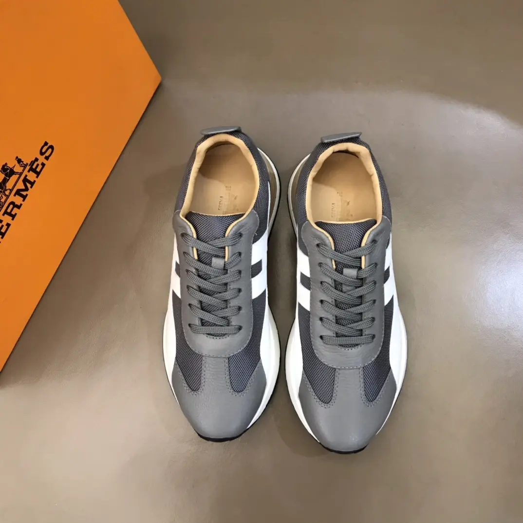 Hermès H 2021 Grey White Replica Sneakers –  Rep Shoes TimelessDesign 102