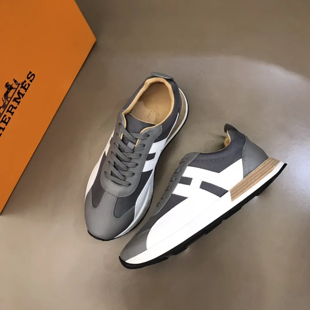 Hermès H 2021 Grey White Replica Sneakers –  Rep Shoes TimelessDesign 102