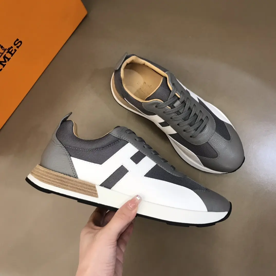 Hermès H 2021 Grey White Replica Sneakers –  Rep Shoes TimelessDesign 102