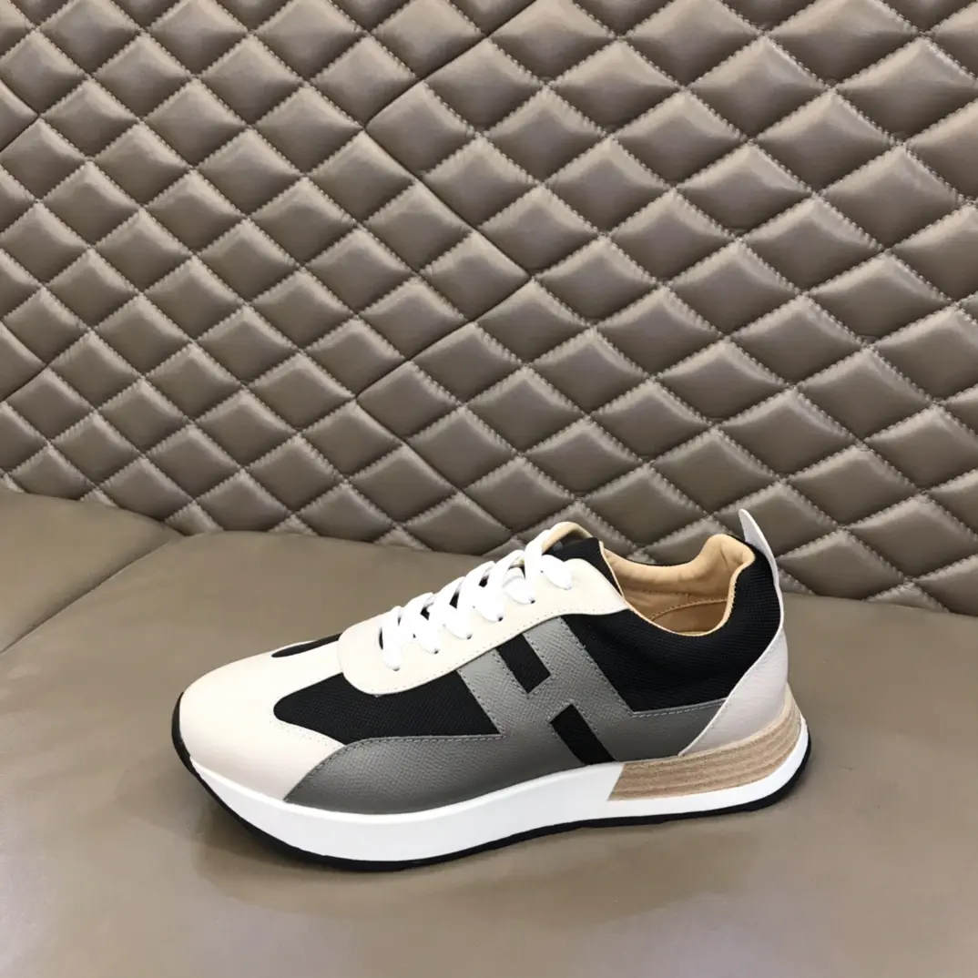 Hermès H 2021 Men’s Colorblock Sneakers, Black White –  Replica Hermes Edition Bright 96
