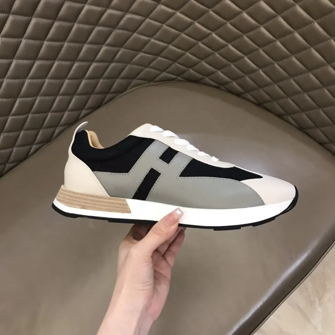 Hermès H 2021 Men’s Colorblock Sneakers, Black White –  Replica Hermes Edition Bright 96