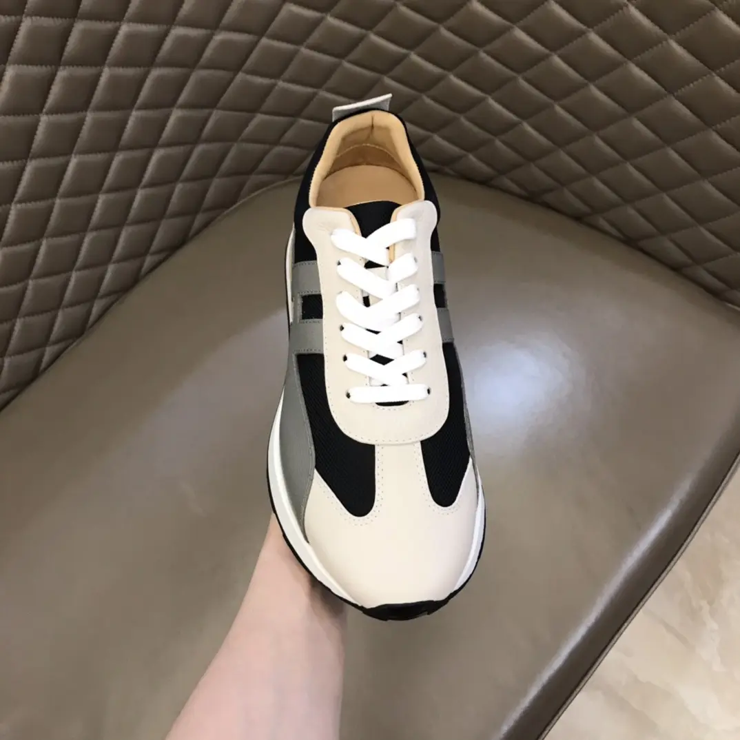 Hermès H 2021 Men’s Colorblock Sneakers, Black White –  Replica Hermes Edition Bright 96