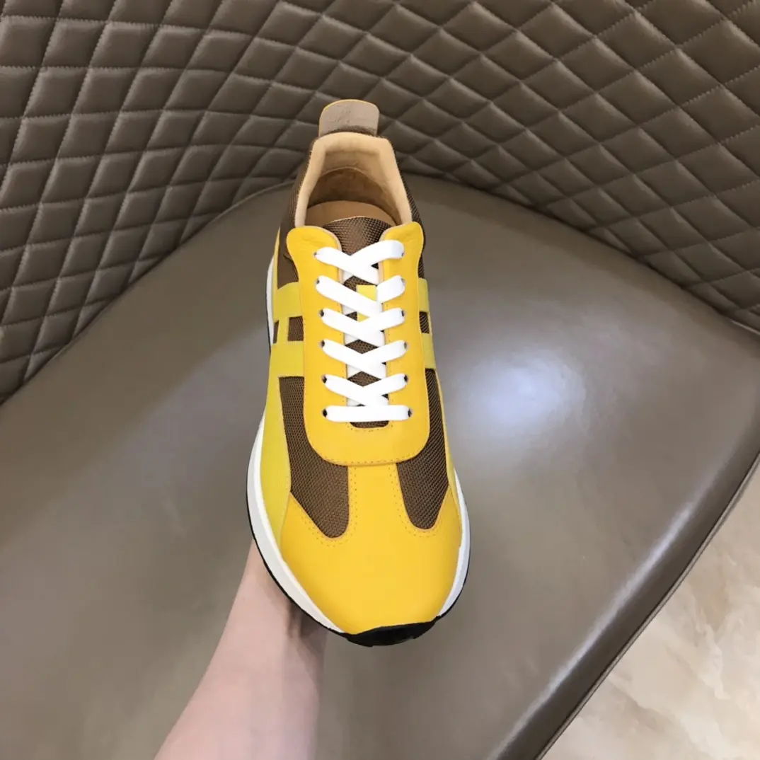 Hermès H 2021 Yellow Brown Replica Sneakers – Rep Shoes Collection Fashionable 95