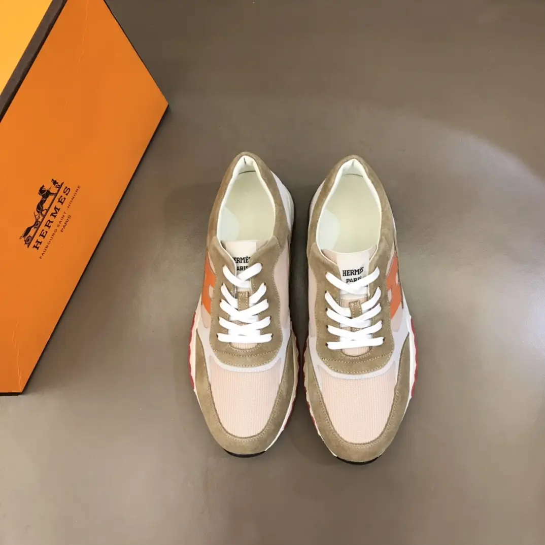 Hermès H2022  Sneakers, Beige Orange – Premium Rep Shoes, Replica Hermes Edition Thermal 93