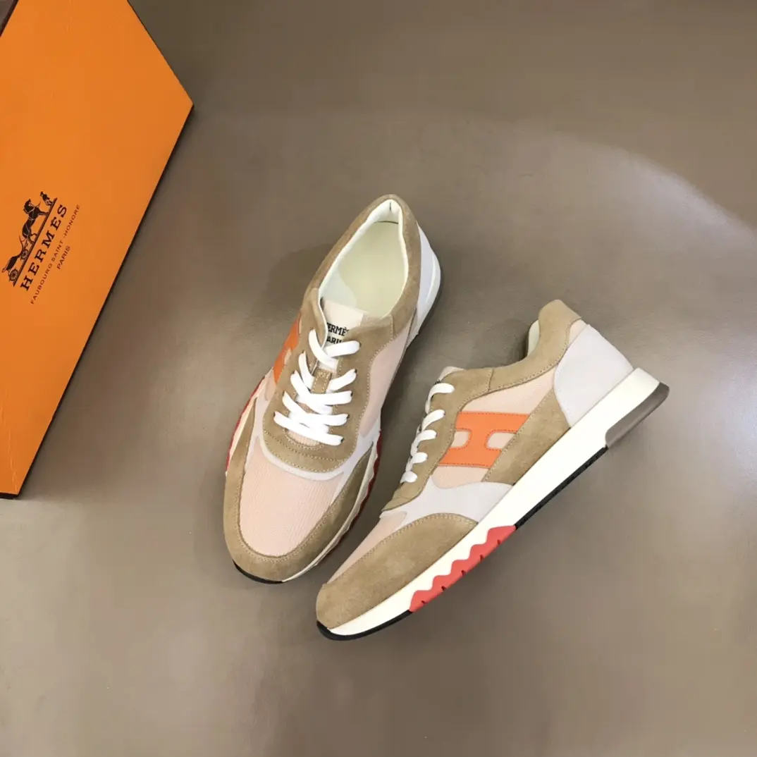 Hermès H2022  Sneakers, Beige Orange – Premium Rep Shoes, Replica Hermes Edition Thermal 93