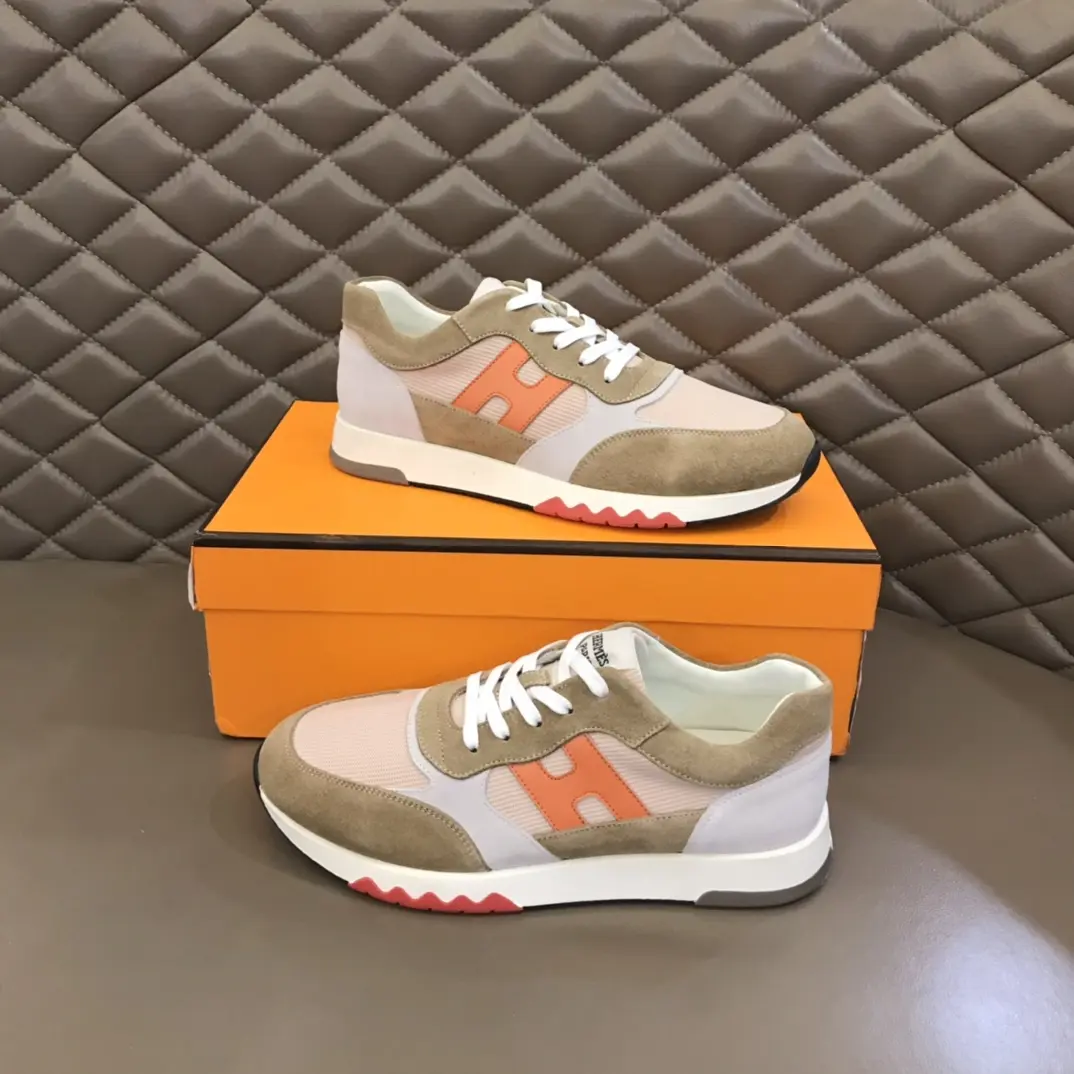 Hermès H2022  Sneakers, Beige Orange – Premium Rep Shoes, Replica Hermes Edition Thermal 93