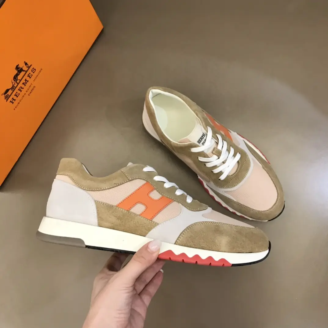 Hermès H2022  Sneakers, Beige Orange – Premium Rep Shoes, Replica Hermes Edition Thermal 93