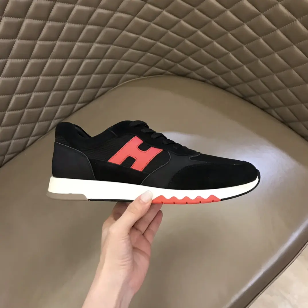 Hermès H2022 Sneakers, Black Red, Lace-Up –  Replica Hermes Shoes Edition SoftTouch 84