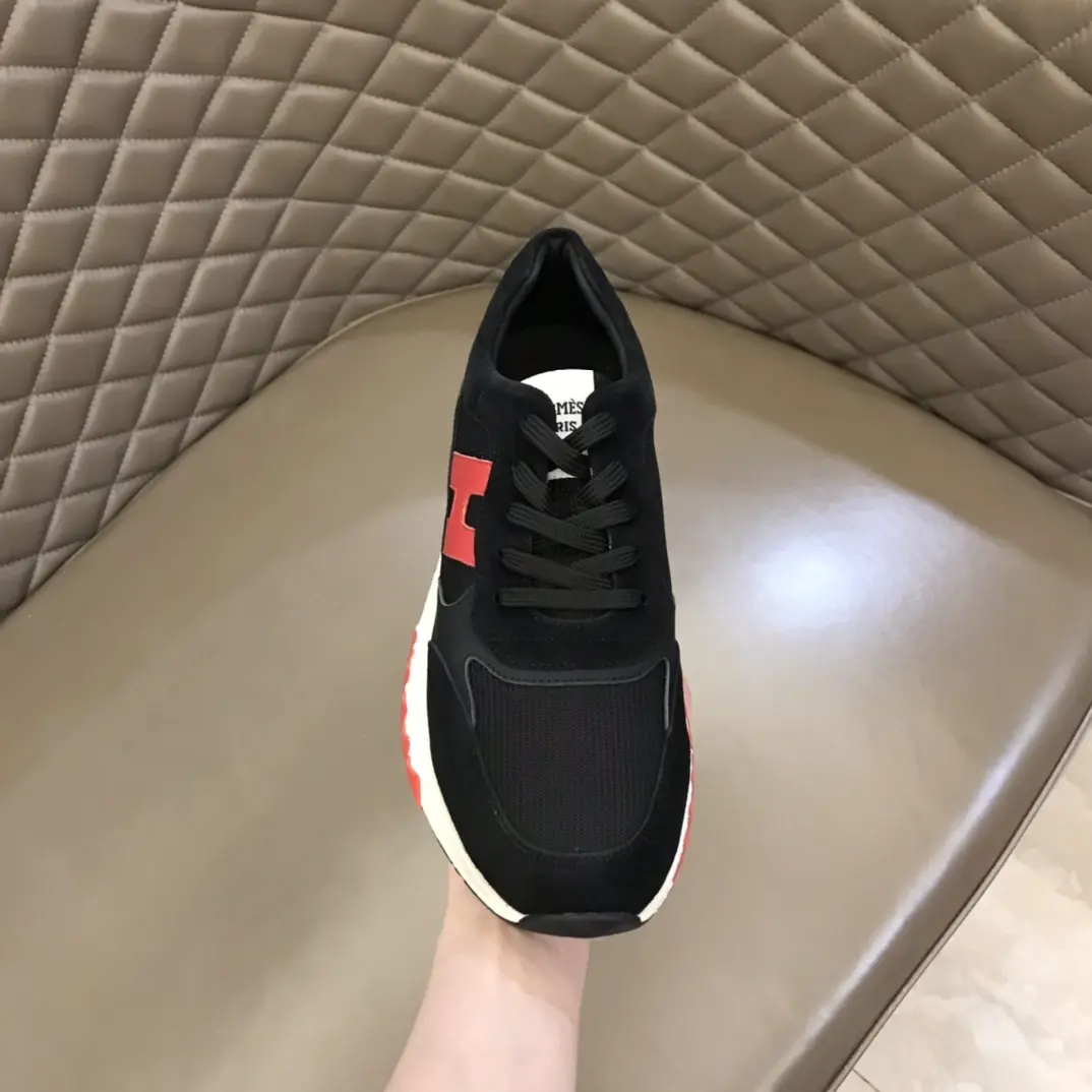 Hermès H2022 Sneakers, Black Red, Lace-Up –  Replica Hermes Shoes Edition SoftTouch 84