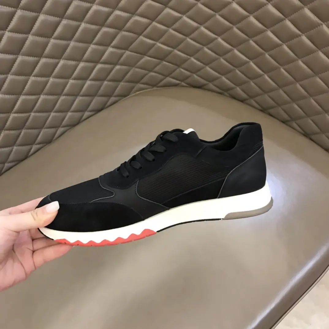 Hermès H2022 Sneakers, Black Red, Lace-Up –  Replica Hermes Shoes Edition SoftTouch 84