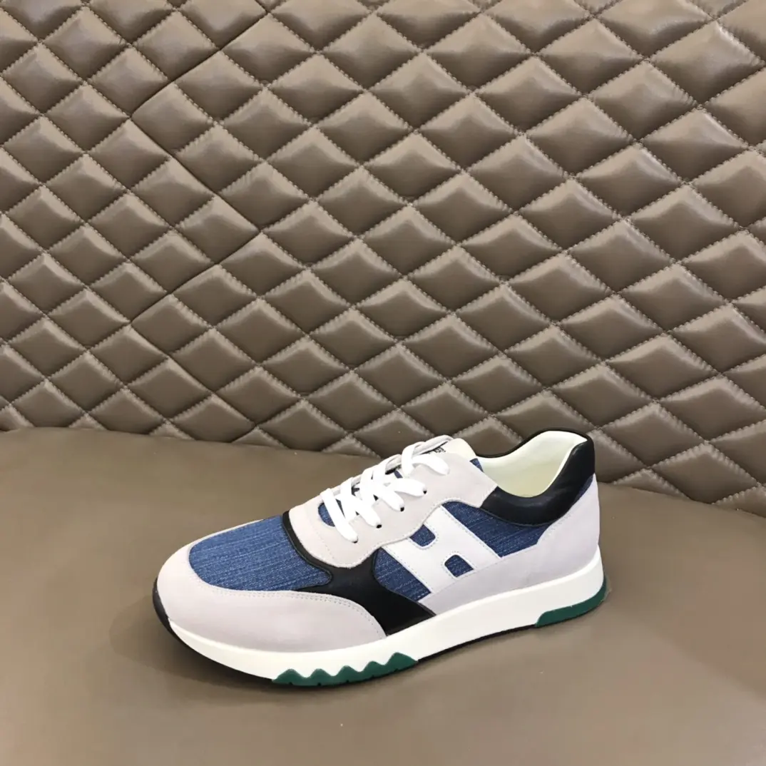 MultiPurpose Hermès H2022 Sneakers Blue White  – Replica Hermes Shoes Edition 94
