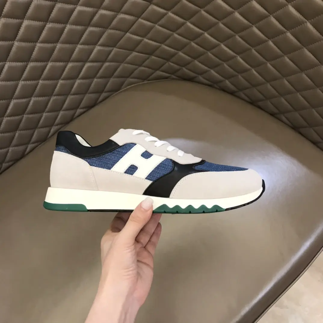 MultiPurpose Hermès H2022 Sneakers Blue White  – Replica Hermes Shoes Edition 94